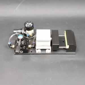 Pneumatic Shaft Vise w / Gauge type